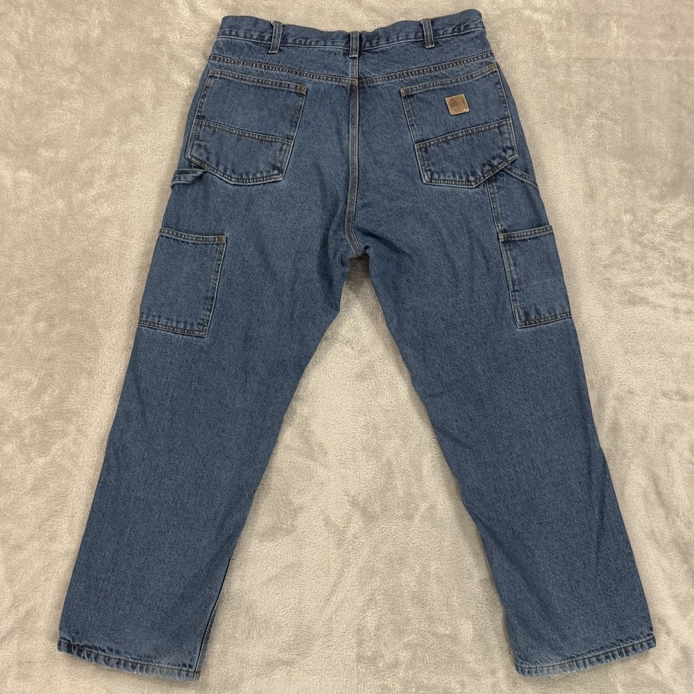 Berne Jeans Mens 36x30 Flannel Lined Carpenter Hammer‎ Loop Work Heavy Insulated